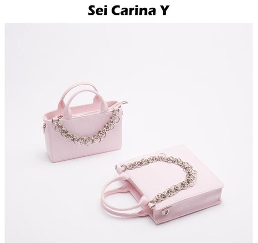 清仓 SEI Carina Y 时尚百搭甜美休闲牛仔链条粉包 竖版.潮快闪[福利品] 商品图1