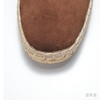 Espadrille 意大利胎羊绒面皮焦糖色手工编织草底鞋 商品缩略图3