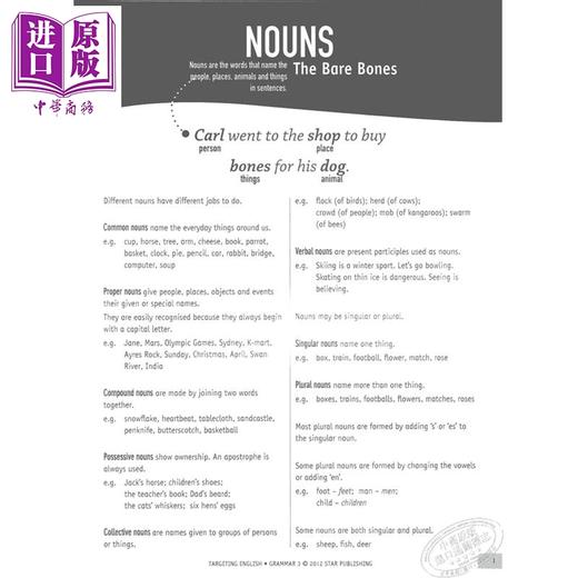 【中商原版】【新加坡英语教材】Targeting English Grammar Book 3 目标英语语法书3 含答案 小学英语语法技能 7-12岁 商品图2