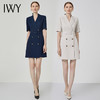 IWY/西装连衣裙短袖藏青色高端职业装修身气质售楼部工作服女面试q11248 商品缩略图4