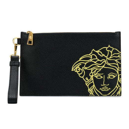 VERSACE 范思哲 男士手拿包 黑色 DP84725 DVTG4M DNZ5H 商品图0