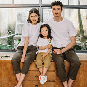 亲子小白T秒杀｜五十道工序的精品新疆长绒棉T恤，柔软又吸汗，穿上做少年！