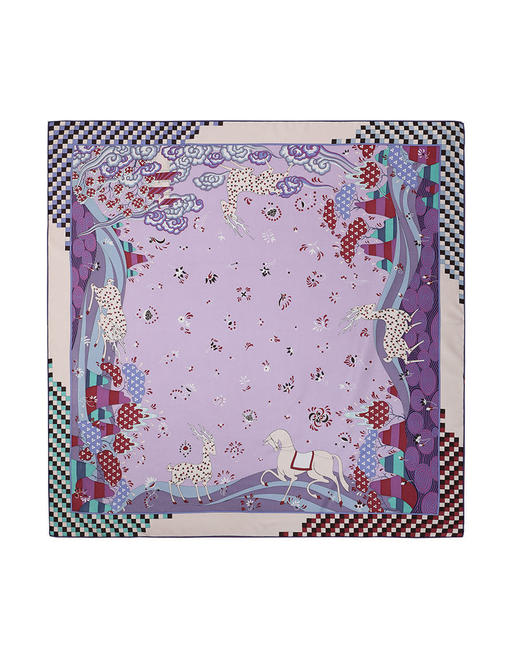 【皇锦】印花方巾·九色鹿 商品图2