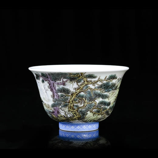 粉彩山水楼阁杯03 商品图3