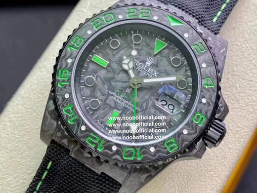 NOOB新品 匠心合一 追梦不止碳纤维定制版，腕表佩戴轻便，外表坚硬，每一只腕表都拥有的碳纤花纹。 【表壳】腕表尺寸40X12.4吻合原装。NOOB匠心铸造0碳纤维劳力士的独特风采 商品图10