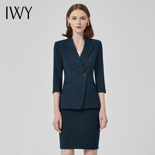 IWY/总裁西装套裙女高端商务职业装气质女神范修身显瘦正装通勤工作服C10388+S10345 商品图1