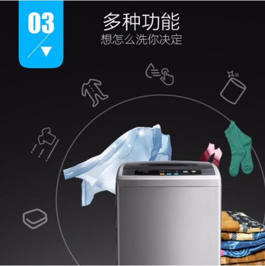 美的（Midea）波轮洗衣机全自动小型6.5公斤kg 迷你家用下排水 MB65-1000H节能省电 商品图3