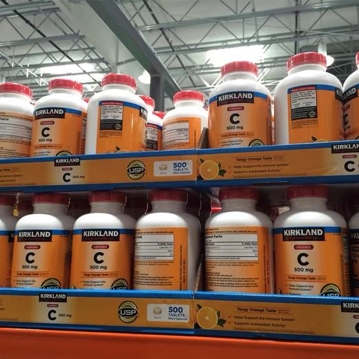 Kirkland 柯克兰玫瑰果维生素C橙味VC咀嚼片500mg500片 #美国直邮 商品图4
