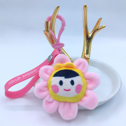 夏日系列小团毛绒钥匙链 商品图1