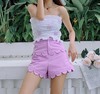 【样品清仓】Laria Collection紫色花边高腰短裤（不支持退换）[福利品] 商品缩略图0