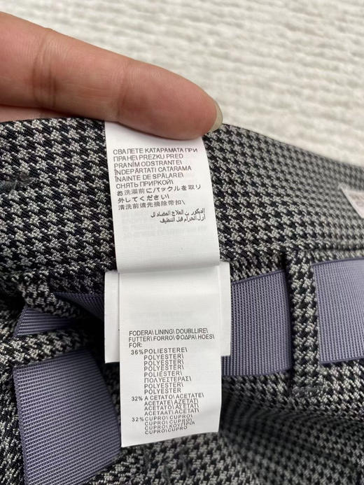 千鸟格女裤 自己备注号码 商品图5