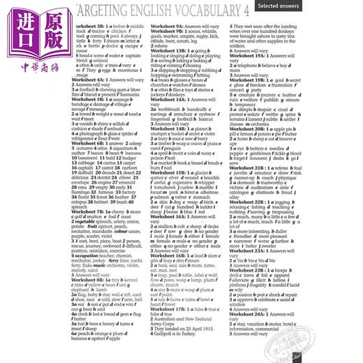 【中商原版】【新加坡英语教材】Targeting English Vocabulary Book 4 目标英语词汇书4 含答案 小学英语词汇学习 7-12岁 商品图4