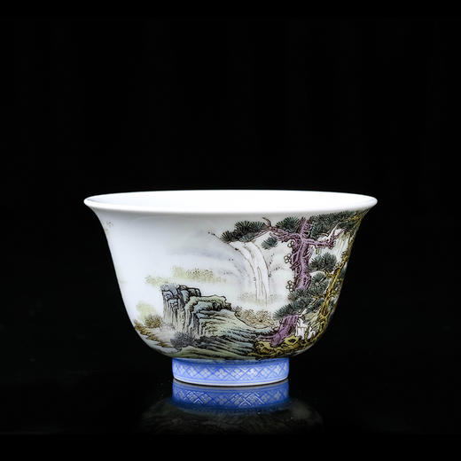 粉彩山水楼阁杯03 商品图4
