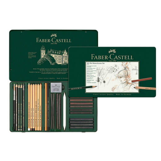 德国辉柏嘉 绿系列 “Pitt Monochrome” 素描套装系列 商品图3