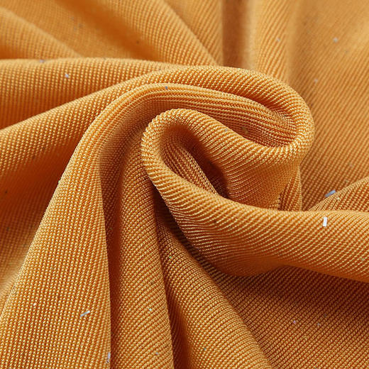 丁摩 夏季薄醋酸针织凉爽亮丝五分袖圆领针织上衣百搭T恤Q121120-HS-DY199 商品图10