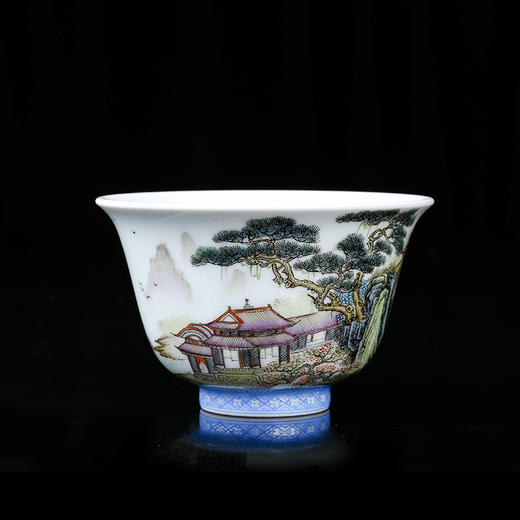 粉彩山水楼阁杯04 商品图4