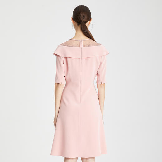 QF89B斯尔丽瑟俪2021年春季新品肩部假两件连衣裙 商品图1