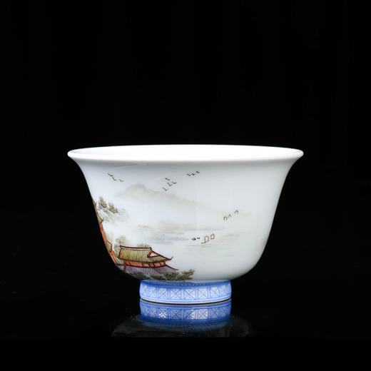 粉彩山水楼阁杯02 商品图3