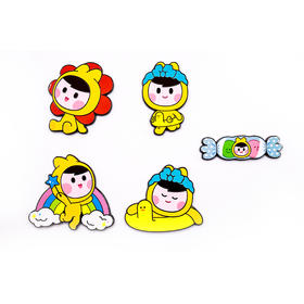 夏日系列小团金属冰箱贴