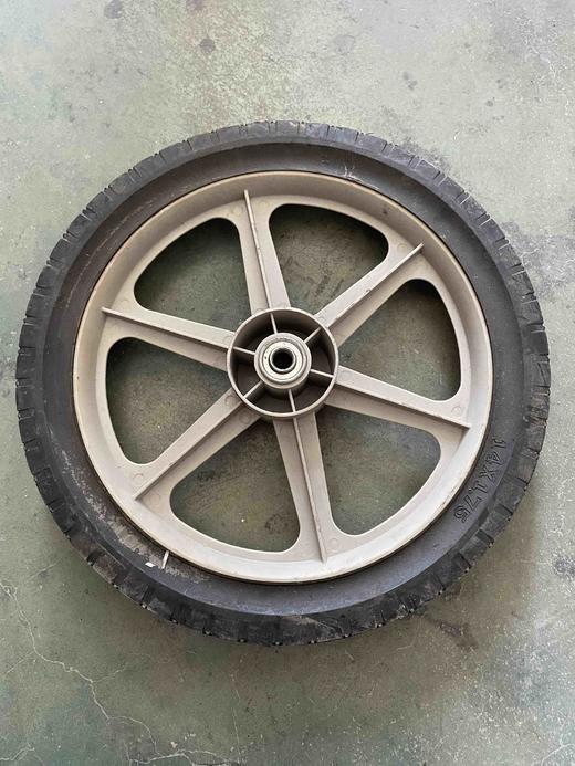 【货号07420】手推车轮子割草机轮子发电机轮子14*1.75轮子 商品图3