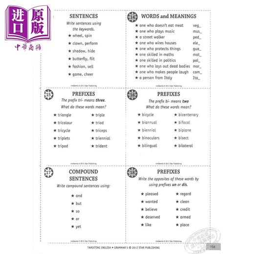 【中商原版】【新加坡英语教材】Targeting English Grammar Book 5 目标英语语法书5 含答案 小学英语语法技能 7-12岁 商品图4