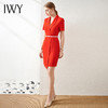 IWY/红色职业装气质女神范西装连衣裙艺考播音主持人正装时尚工作服04Q1 商品缩略图2