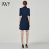IWY/西装连衣裙短袖藏青色高端职业装修身气质售楼部工作服女面试q11248 商品缩略图3