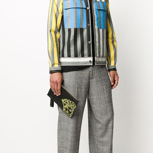 VERSACE 范思哲 男士手拿包 黑色 DP84725 DVTG4M DNZ5H 商品图3