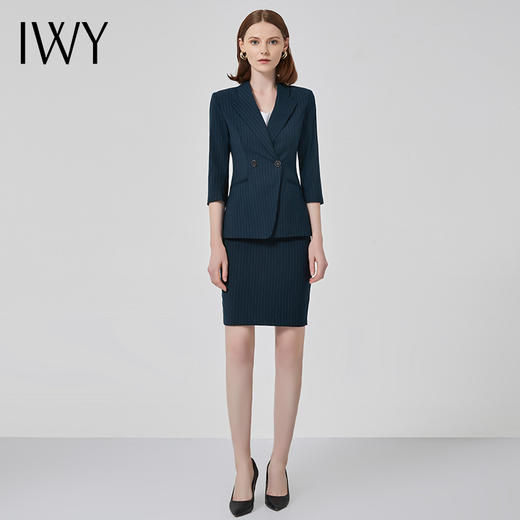 IWY/总裁西装套裙女高端商务职业装气质女神范修身显瘦正装通勤工作服C10388+S10345 商品图2