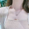 香港正生银饰双环锁骨链/925纯银 商品缩略图1