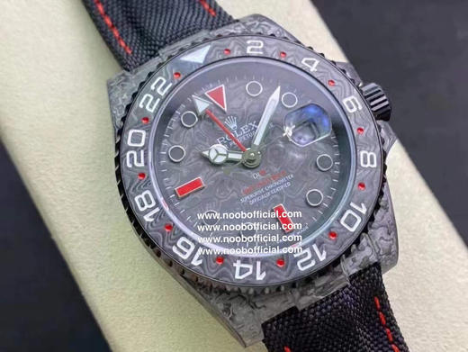 NOOB新品 匠心合一 追梦不止碳纤维定制版，腕表佩戴轻便，外表坚硬，每一只腕表都拥有不同的碳纤花纹。 【表壳】腕表尺寸40X12.4吻合原装。NOOB匠心铸造碳纤维劳力士的风采 商品图1