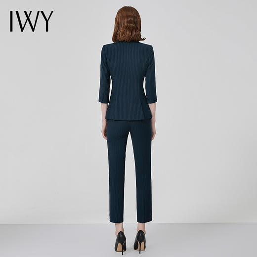 IWY/条纹西装套装女高端商务职业装时尚气质修身显瘦正装通勤工作服OLC10388+P10345 商品图3