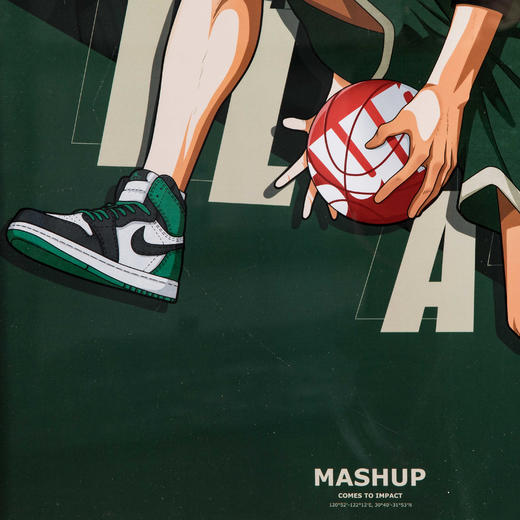 收藏系列《灌篮高手-流川枫》 潮流艺术版画 限量300版 52.5*72.5cm 商品图4