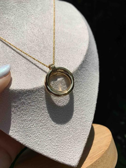 411-5 流金岁月 袁泉同款MIS 圆形缠绕项链 圆形缠绕耳环 商品图14