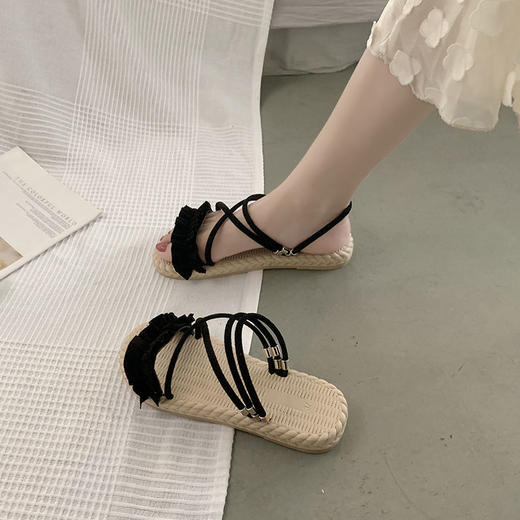 平底两穿凉拖鞋ins潮夏季罗马学生女鞋 商品图2
