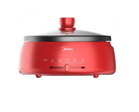 美的（Midea）多用途锅 家用4L大容量多功能电火锅 电热锅电炒锅电蒸锅 DH2851
