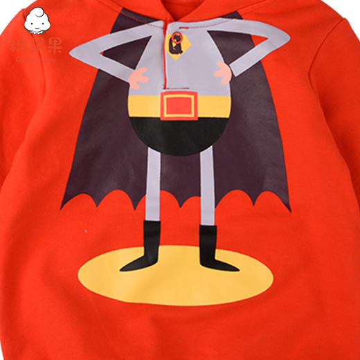 商场同款棉果果春秋季男童小毛圈超人连帽卫衣M312182221437 商品图2