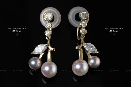 樱桃·珍珠 | 垂坠耳钉 商品图0