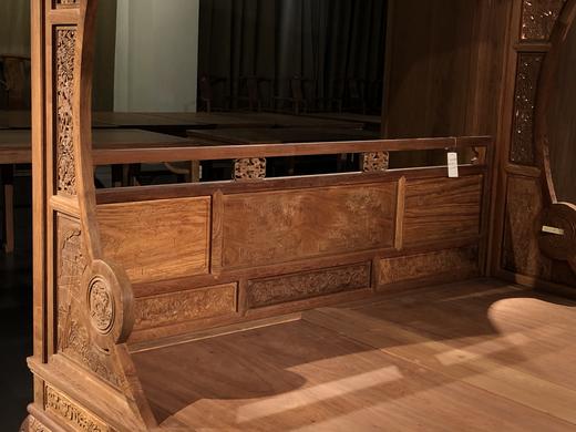 红桥红  家具严选  缅甸花梨（大果紫檀）【193 双月洞 花鸟清式 架子床】 商品图8