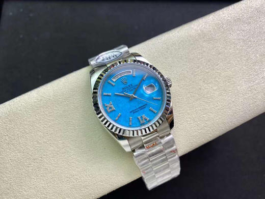 DDS 劳力士星期日历型系列m128238-0071《天然绿松石》重磅来袭！劳力士星期日历型，稀有绿松石盘面，大能同款，36直径，          《重要注明：每张绿松石字面的纹路不一自然形成》 商品图14