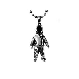 YULONG LAB 项链系列「BACK-回望」925手工银饰设计师吊坠