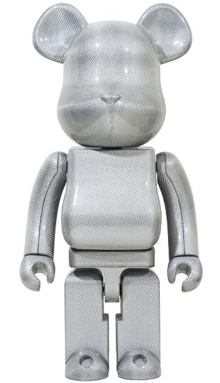 【预售】收藏系列 Be@rbrick 1000%系列 银色 碳纤维熊 商品图1