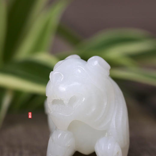 和田玉（羊脂白玉）俄料挂件--虎 20g 商品图7