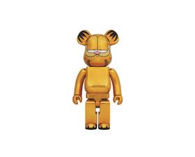 Bearbrick-加菲猫-镀金1000%