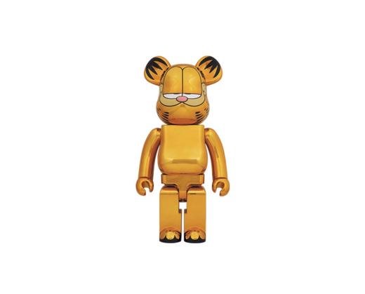 Bearbrick-加菲猫-镀金1000% 商品图0