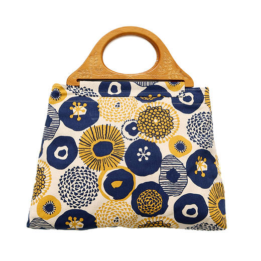 HUJI祤集Embrace手提包插画北欧风花朵 商品图0