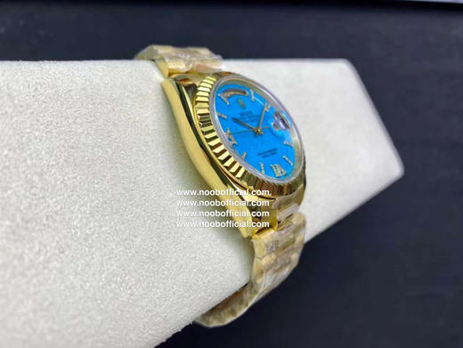 DDS 劳力士星期日历型系列m128238-0071《天然绿松石》重磅来袭！劳力士星期日历型，稀有绿松石盘面，大能同款，36直径，          《重要注明：每张绿松石字面的纹路不一自然形成》 商品图3