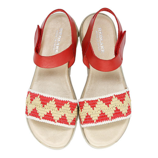 断码特价35码——西班牙原产优雅超舒适女士凉鞋1410-红色（超轻款&简约优雅系列） 商品图5