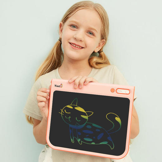 绘特美儿童彩色液晶画板卷轴设计11寸大屏背部支架养成书写好姿势儿童涂鸦画图板宝宝学习写字电子绘画板Z系列 商品图0