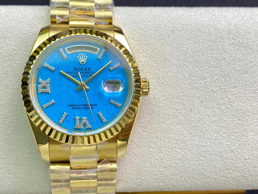 DDS 劳力士星期日历型系列m128238-0071《天然绿松石》重磅来袭！劳力士星期日历型，稀有绿松石盘面，大能同款，36直径，          《重要注明：每张绿松石字面的纹路不一自然形成》 商品图14